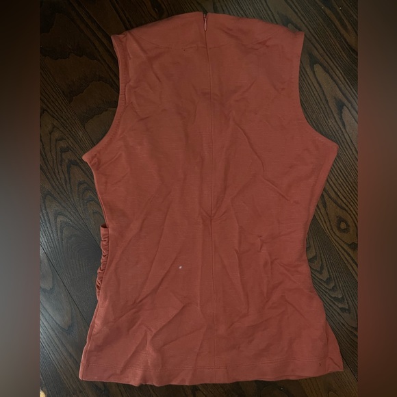 Club Monaco Coral (Tricot) Sleeveless Top, waist detail, size XS- NEW - Picture 2 of 5